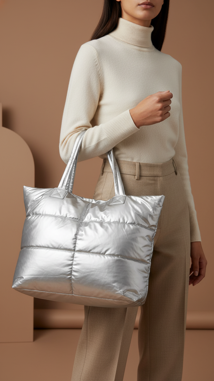 Silver Formal Hand Bag P36313