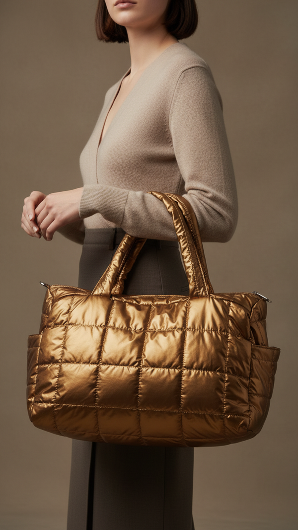 Golden Formal Hand Bag P36315