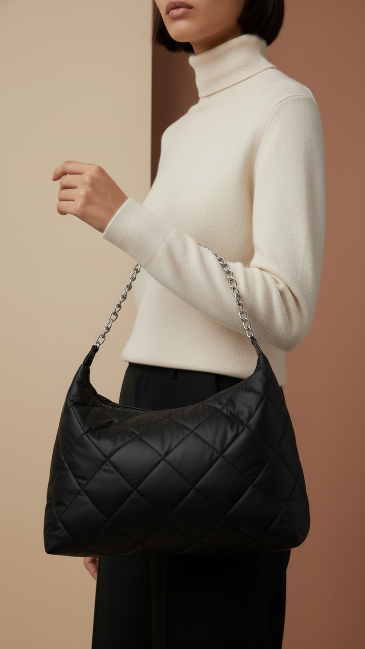 Black Formal Shoulder Bag For Ladies P36317