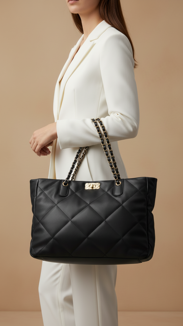 Black Formal Shoulder Bag P36321