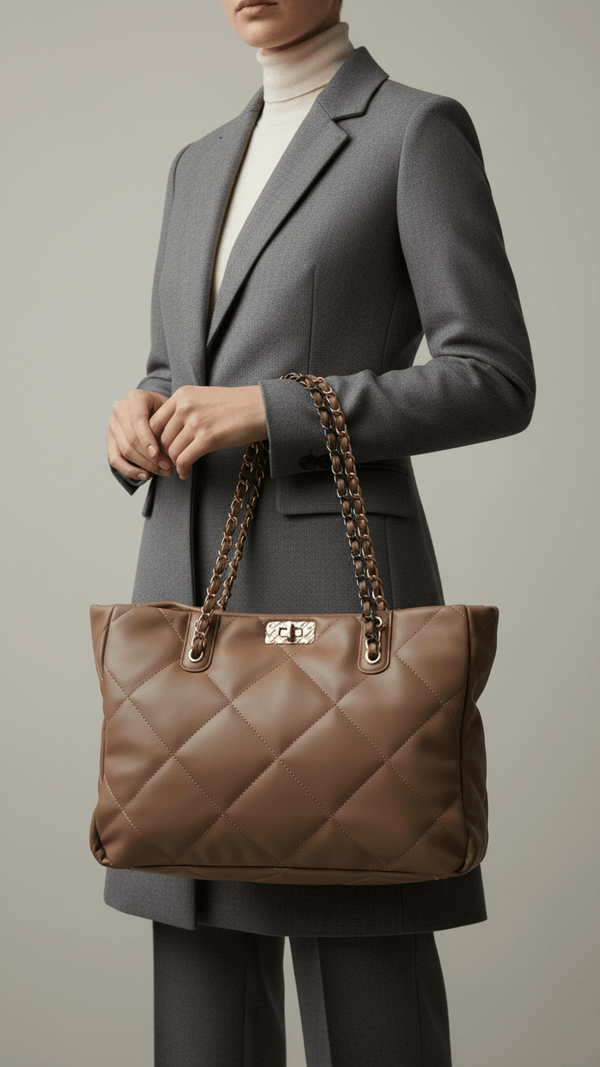 Grey Formal Shoulder Bag P36321