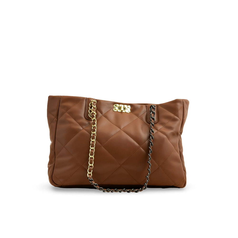 Brown Formal Shoulder Bag P36321