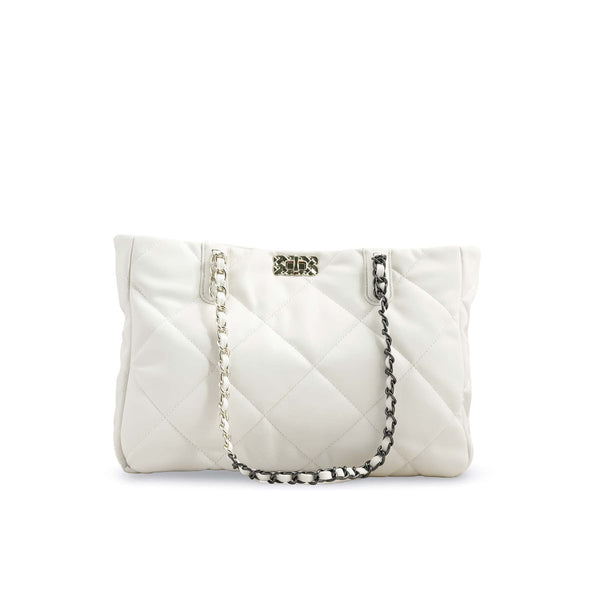 White Formal Shoulder Bag P36321