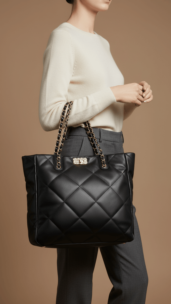 Black Formal Shoulder Bag P36322