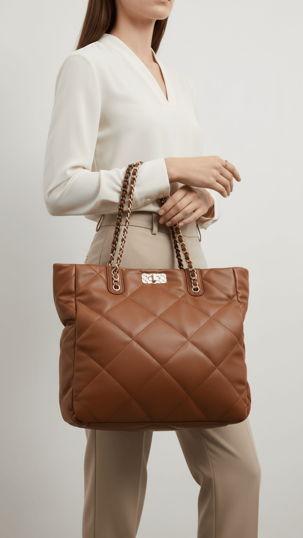 Brown Formal Shoulder Bag P36322