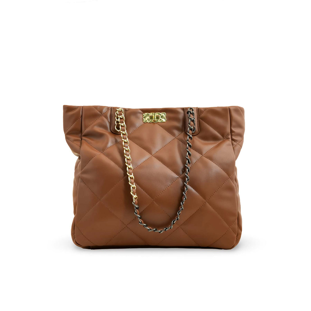 Brown Formal Shoulder Bag P36322