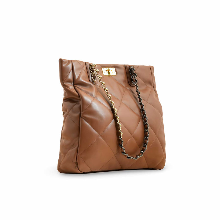 Brown Formal Shoulder Bag P36322