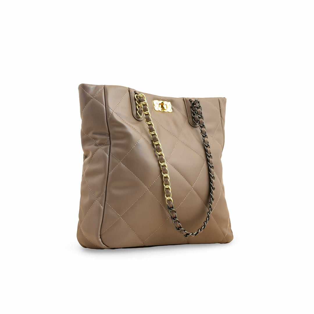 Grey Formal Shoulder Bag P36322