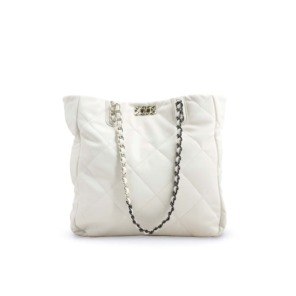 White Formal Shoulder Bag P36322