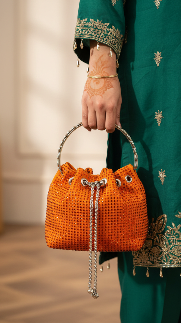 Orange Fancy Clutch P36323