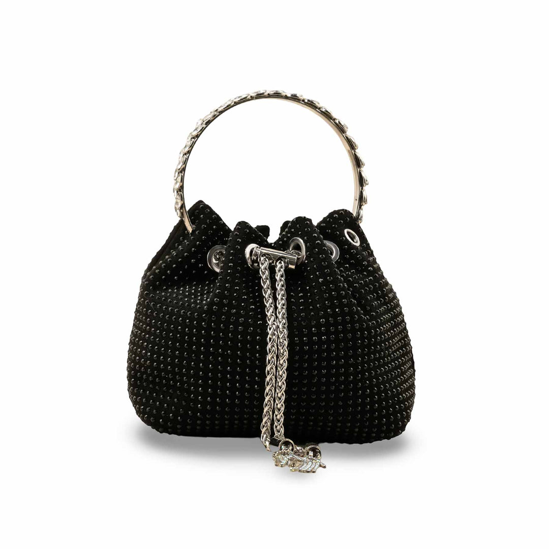 Black Fancy Clutch P36323