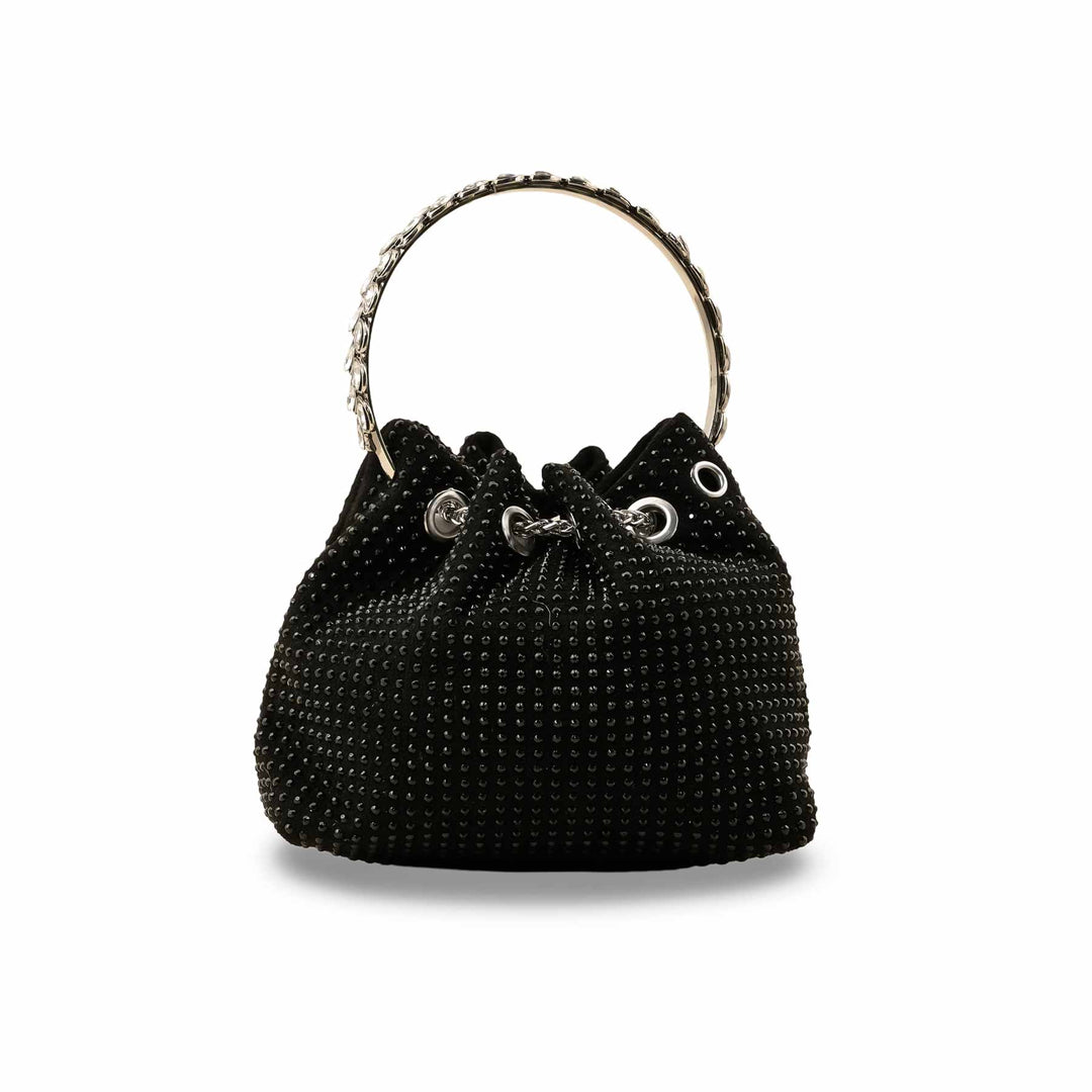 Black Fancy Clutch P36323