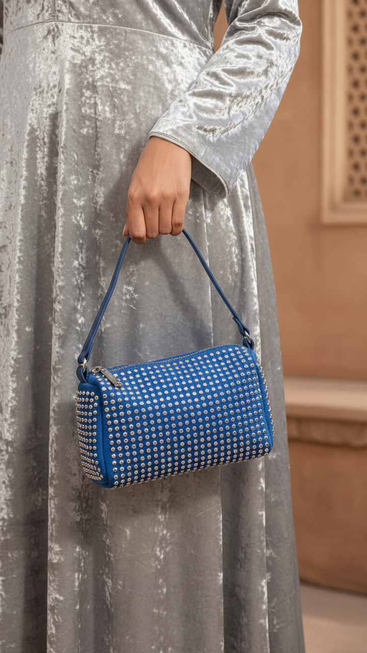 Blue Fancy Clutch P36324