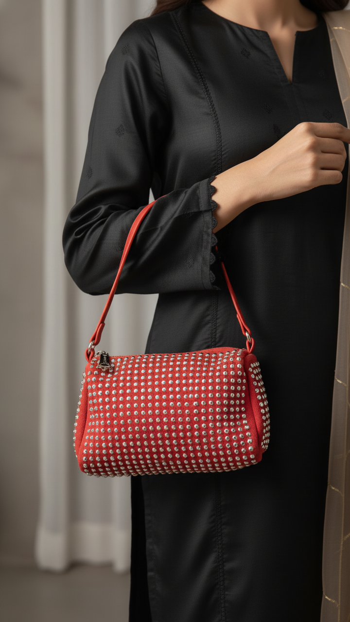 Red Fancy Clutch P36324