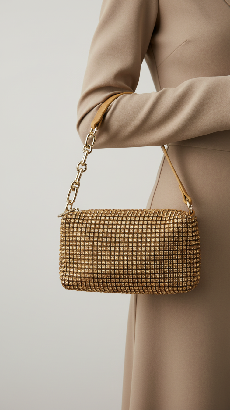Golden Fancy Clutch P36327