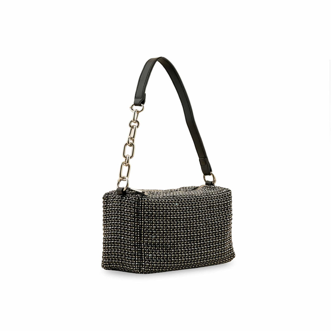 Black Fancy Clutch P36327