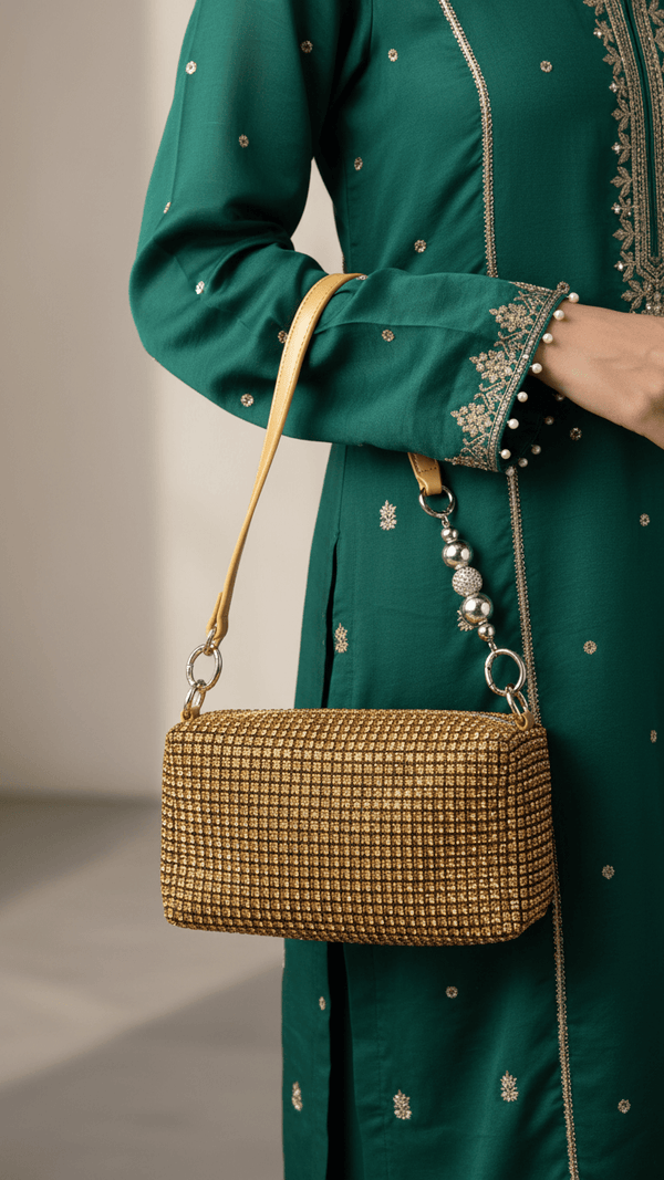 Golden Fancy Clutch P36333