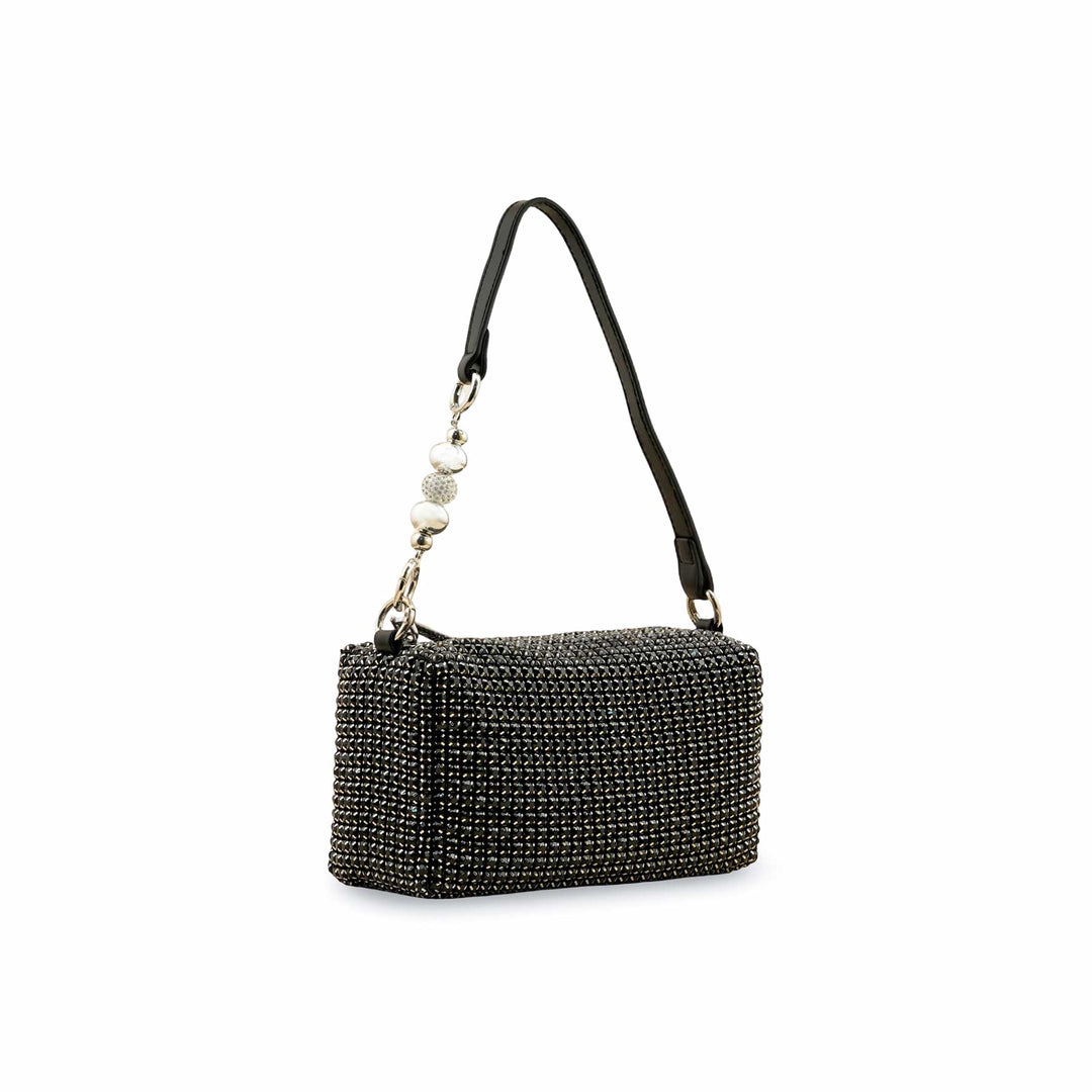 Black Fancy Clutch P36333