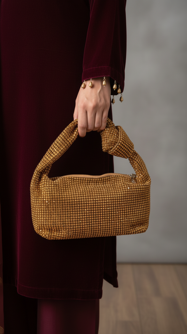 Golden Fancy Clutch P36334