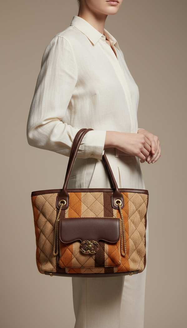 Khaki Formal Shoulder Bag P36335