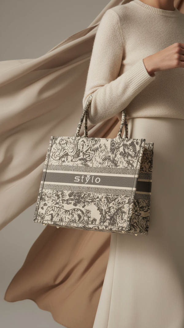 Grey Formal Hand Bag P36337