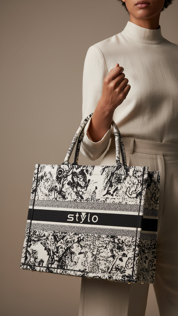 White Formal Hand Bag P36337