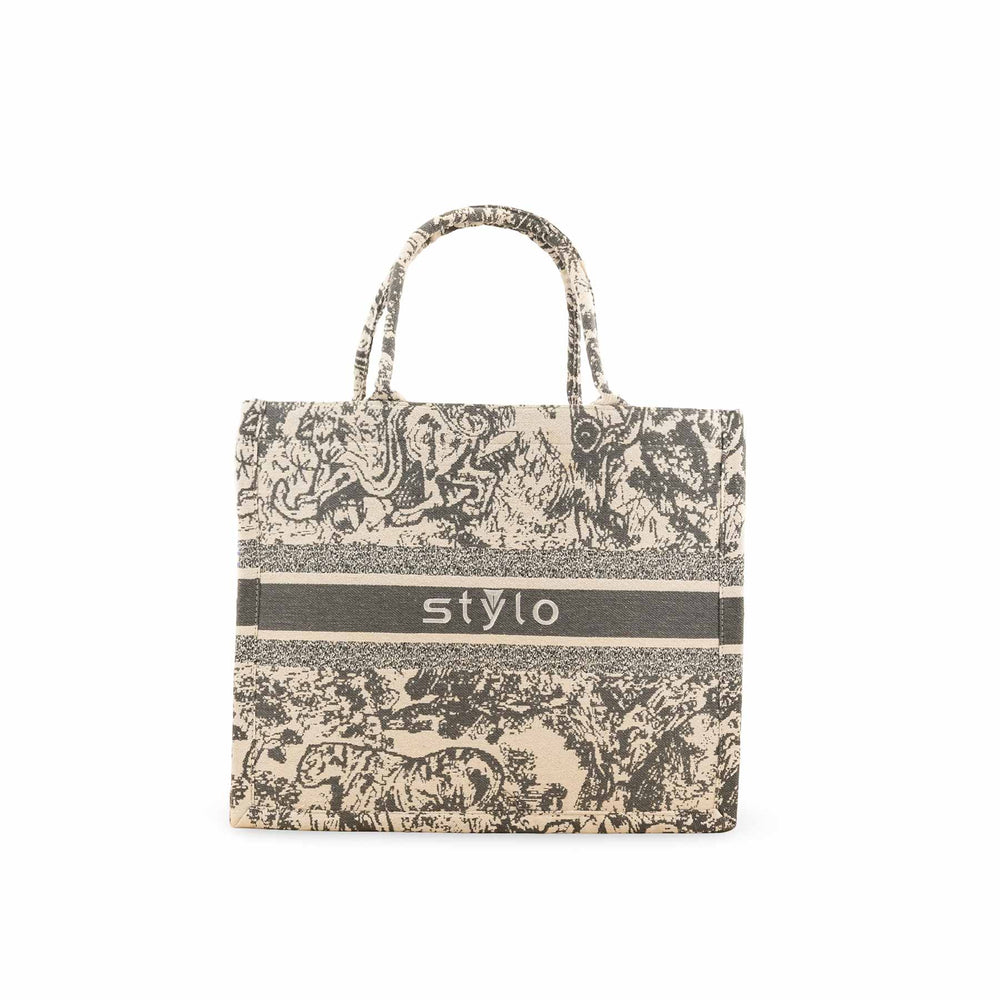 Grey Formal Hand Bag P36337