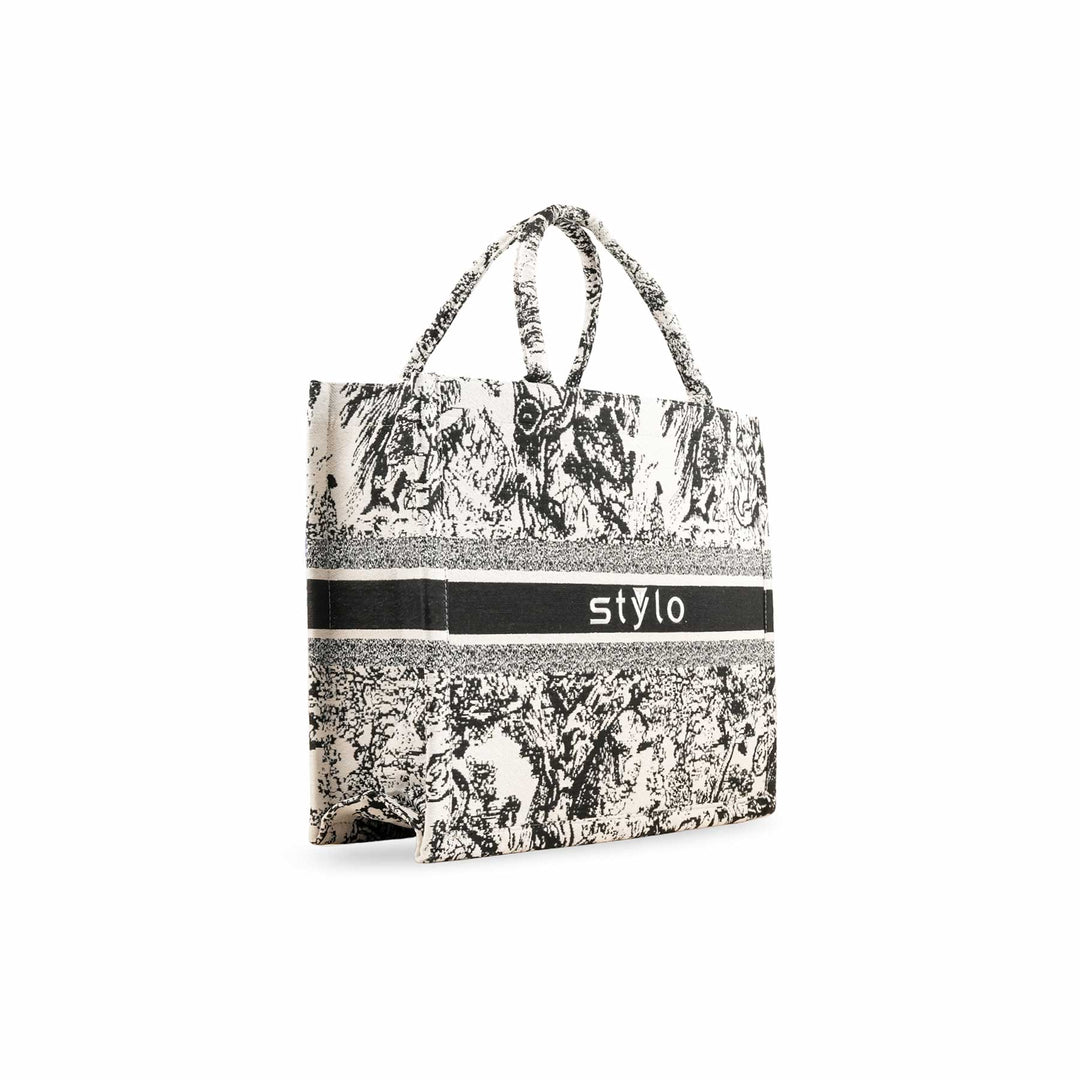 White Formal Hand Bag P36337