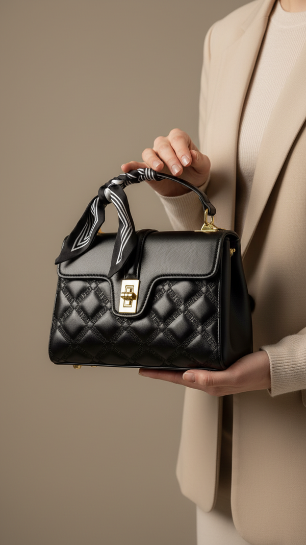 Black Formal Shoulder Bag P36340