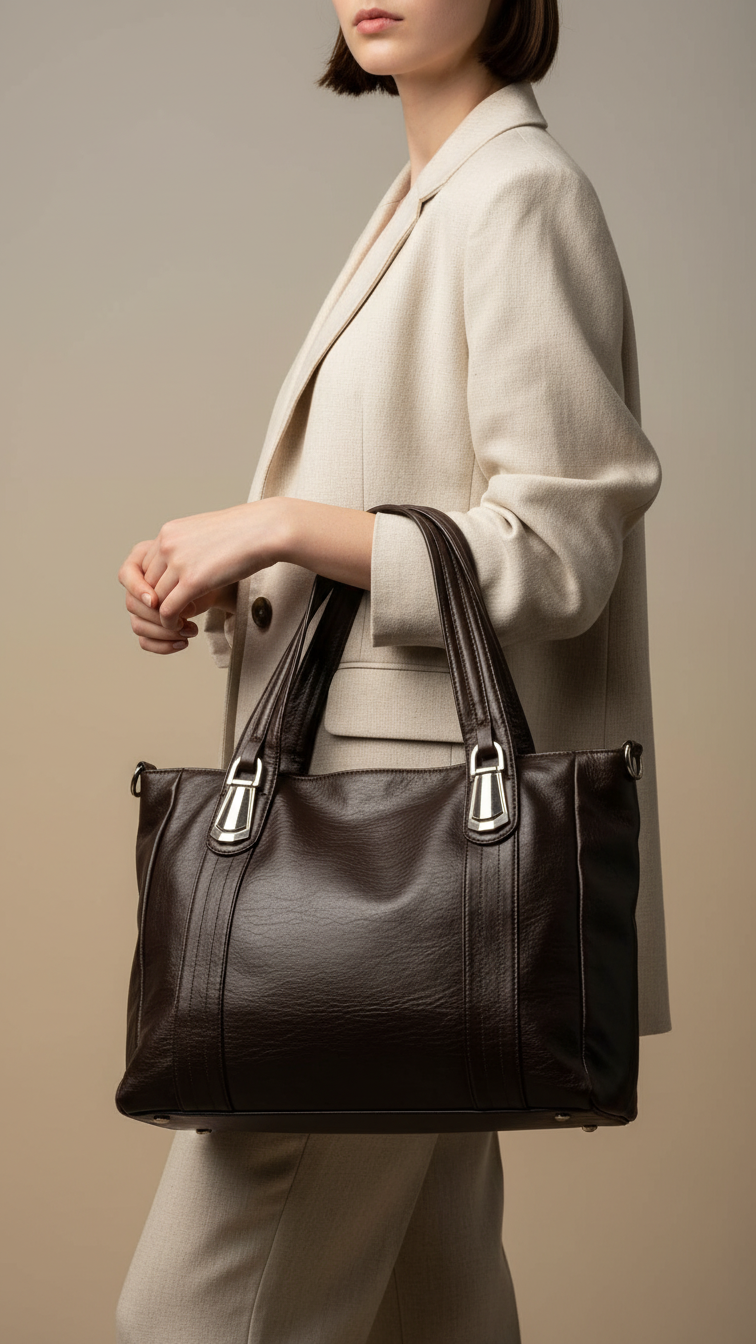Brown Formal Shoulder Bag P36345