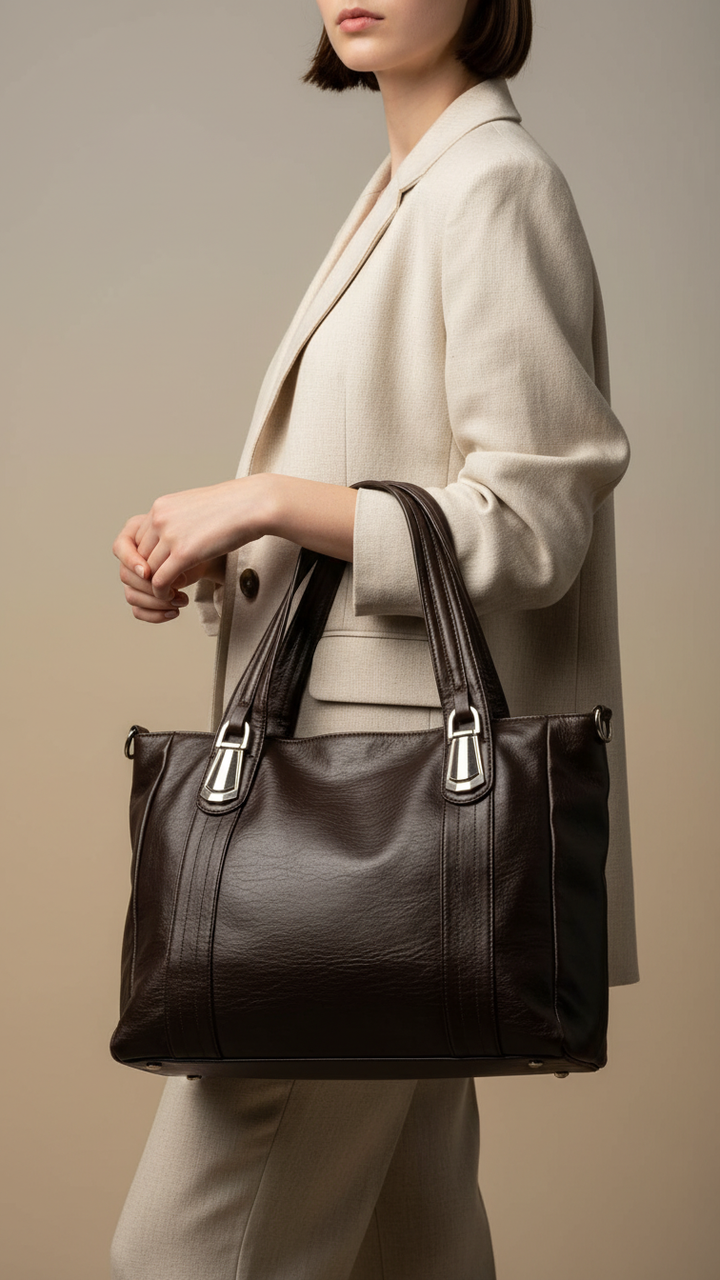 Brown Formal Shoulder Bag P36345