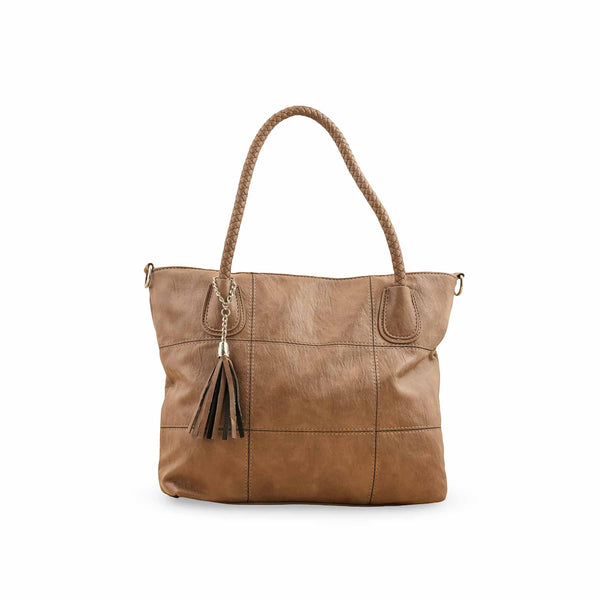 Khaki Formal Shoulder Bag P36346