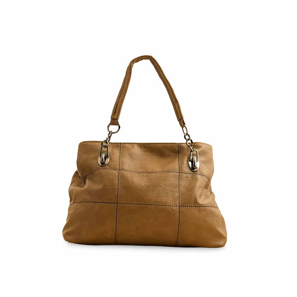 Khaki Formal Shoulder Bag P36347