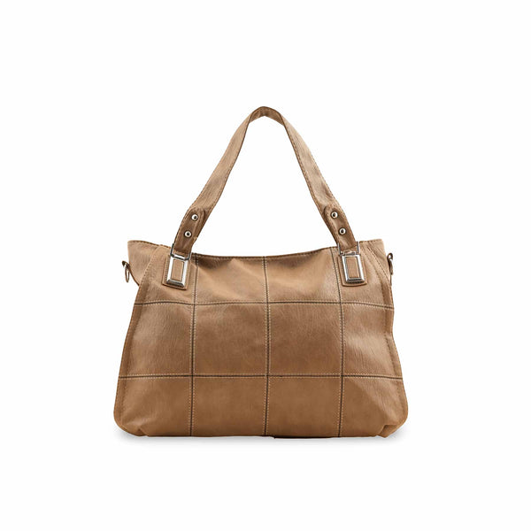 Beige Formal Shoulder Bag P36348
