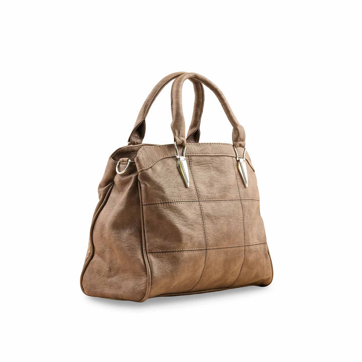 Khaki Formal Hand Bag For Women P36350