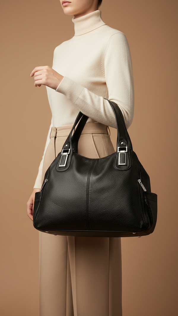 Black Formal Shoulder Bag P36352