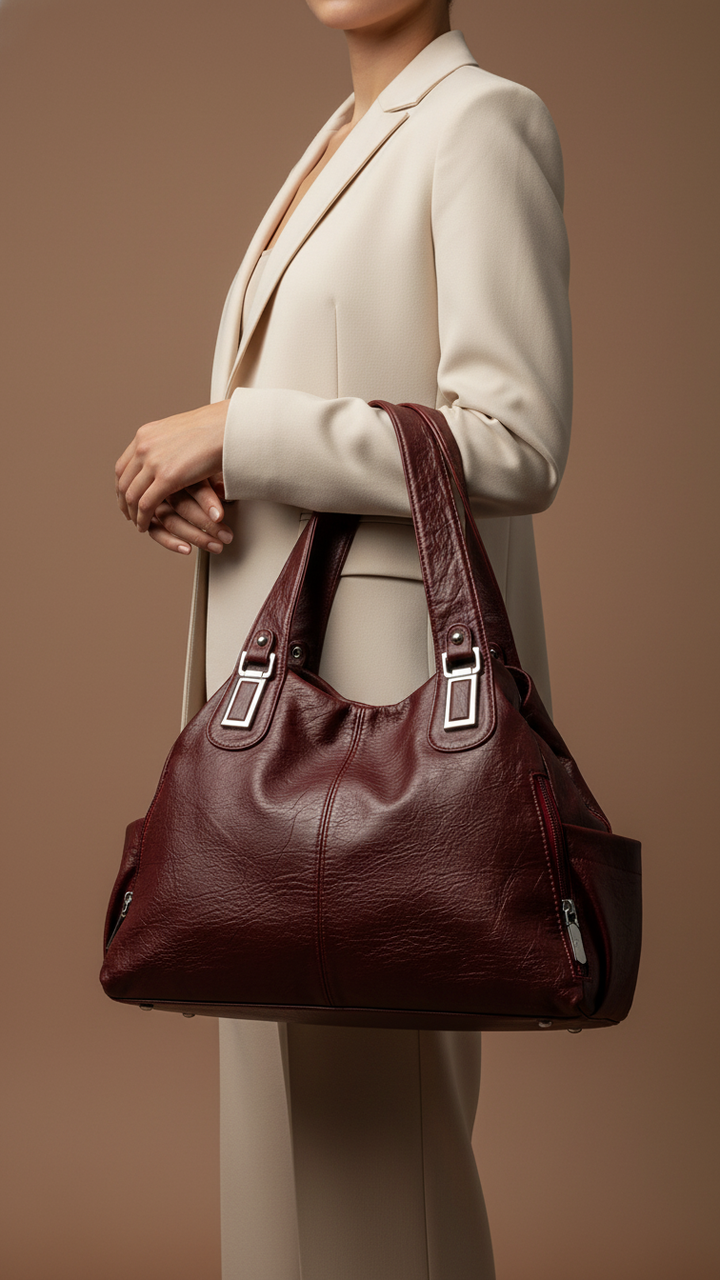 Red Formal Shoulder Bag P36352