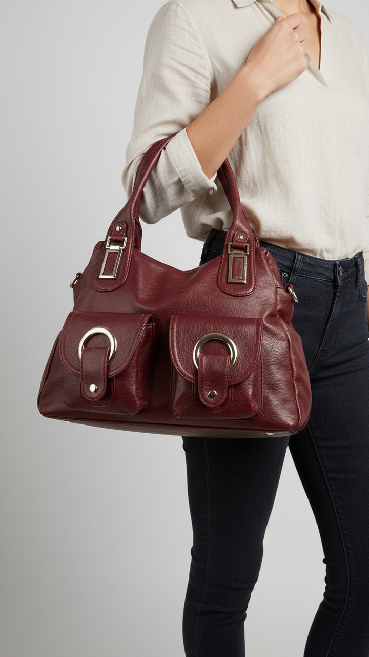 Red Formal Shoulder Bag P36353