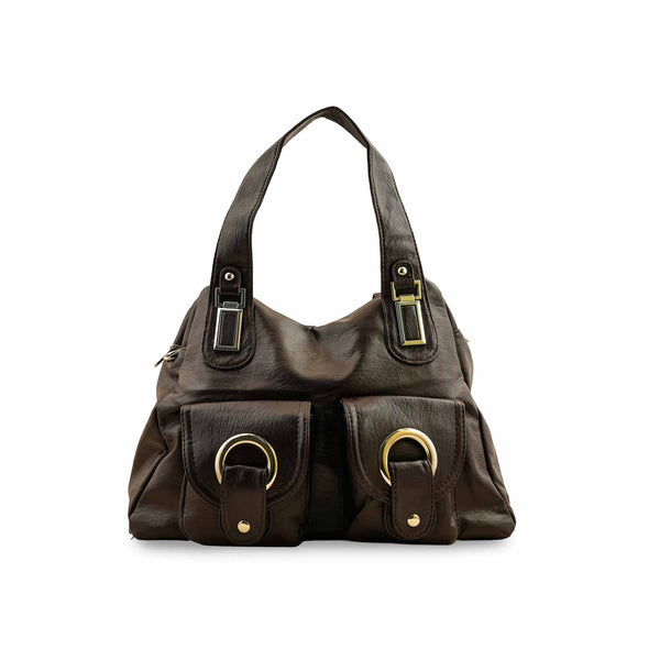 Brown Formal Shoulder Bag P36353