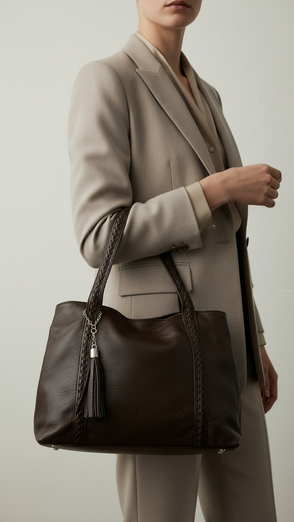 Brown Formal Shoulder Bag P36354