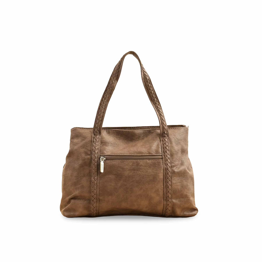 Khaki Formal Shoulder Bag P36354