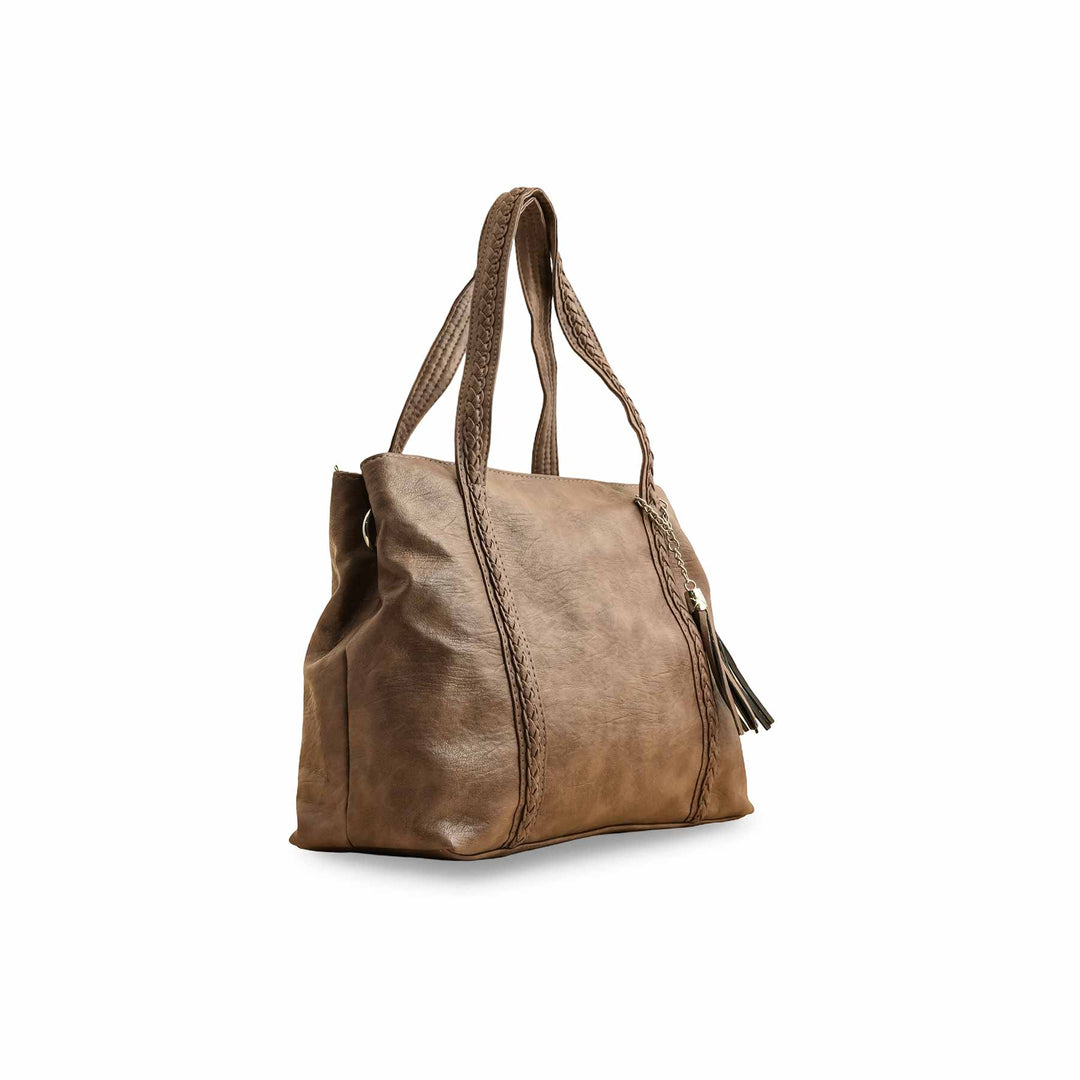 Khaki Formal Shoulder Bag P36354