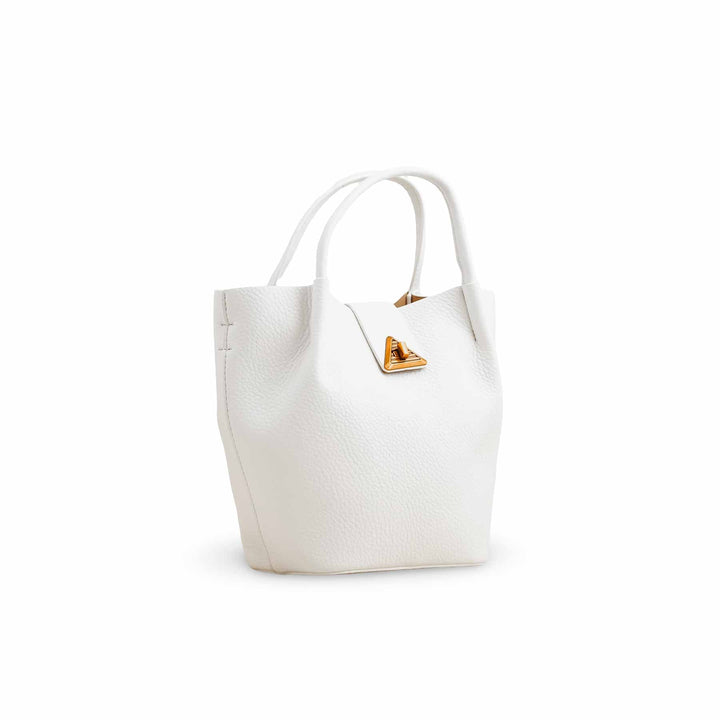 White Formal Hand Bag P36355