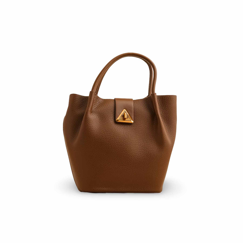 Coffee Formal Hand Bag P36355