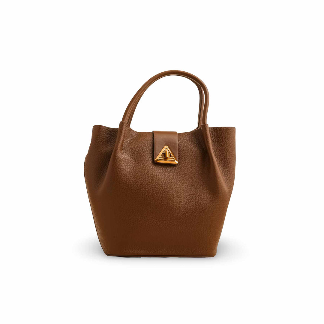 Coffee Formal Hand Bag P36355