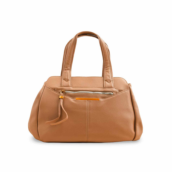 Khaki Formal Shoulder Bag For Women P36357