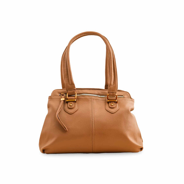 Khaki Formal Shoulder Bags P36358