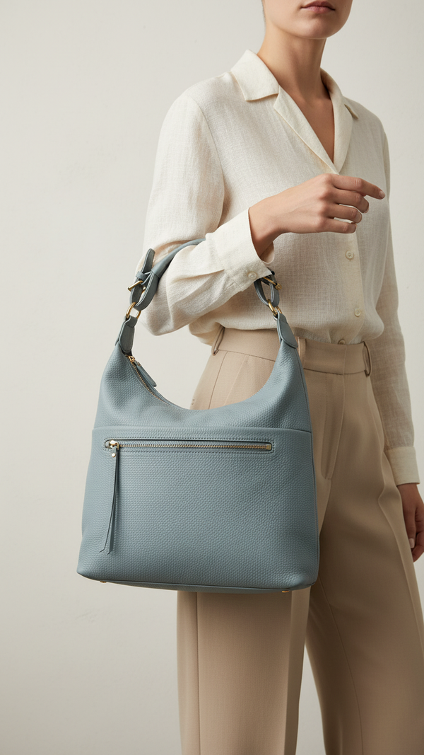 Sky Blue Women Formal Shoulder Bag P36359