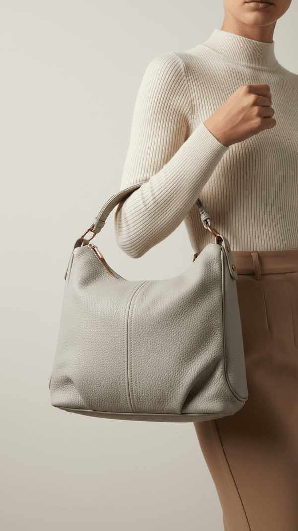 Grey Formal Shoulder Bag P36360