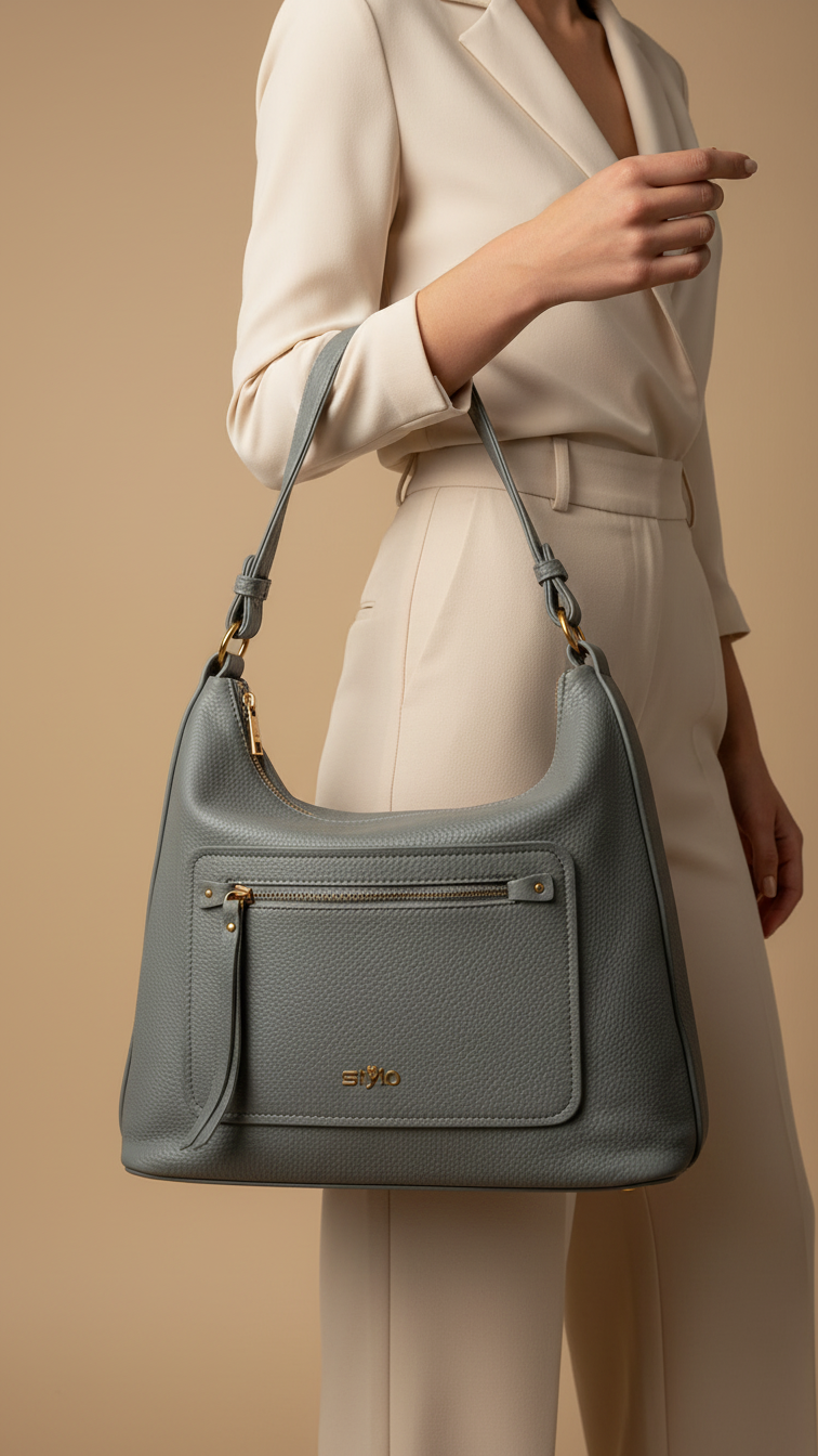 Sky Blue Women Formal Shoulder Bag P36361